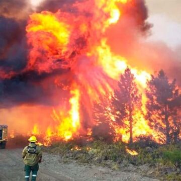 cholidla Incendios forestales en Chubut mantienen en alerta a pobladores y bomberos mientras el fuego rodea zonas habitadas