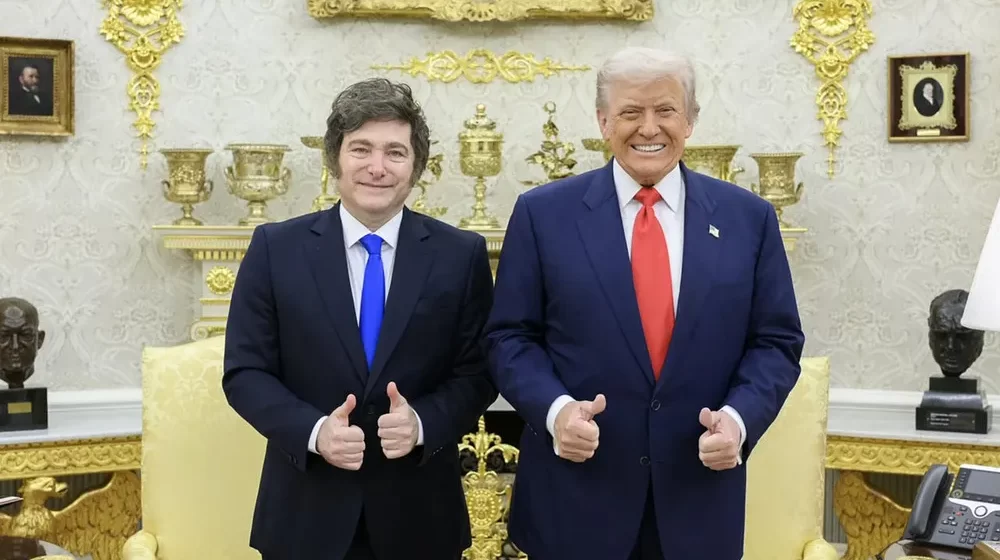 javier-milei-donald-trump Milei reafirma defensa de valores occidentales y respaldo a políticas de Trump sobre Venezuela