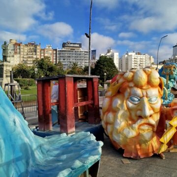 Todo listo para la “cremà” de la Falla Valenciana en Mar del Plata