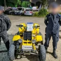 Corría picadas en cuatriciclo e intentó atropellar a un policía