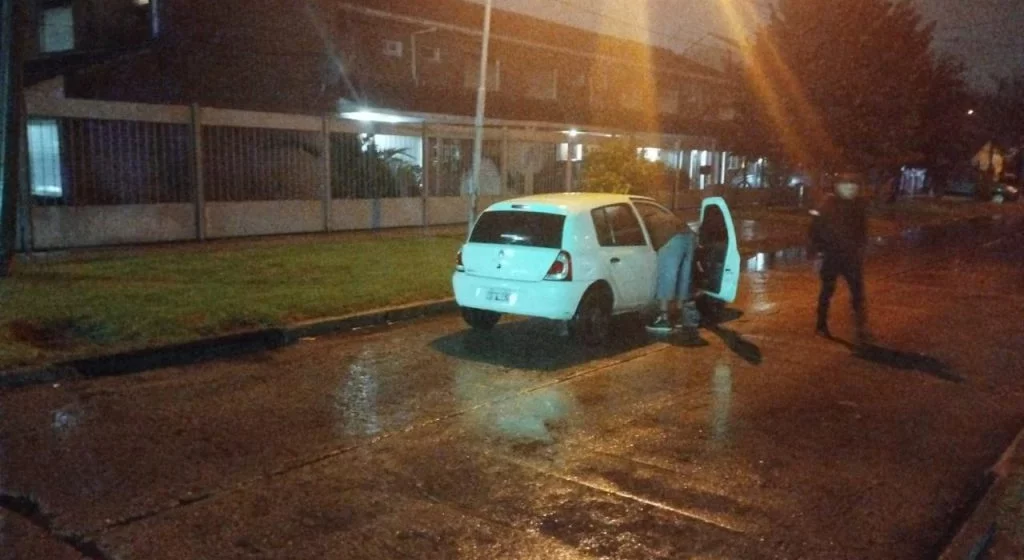 autochoque Choque en Parque Luro dejó a una motociclista hospitalizada