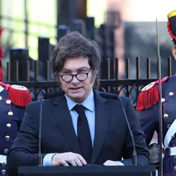 Milei reiteró el reclamo por Malvinas en un breve discurso oficial