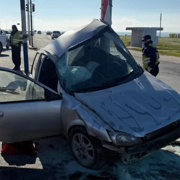 Un hombre resultó herido tras chocar contra una columna en la Ruta 11