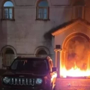 Incendio en la iglesia de Pompeya: intentaban calefaccionarse y casi provocan una tragedia