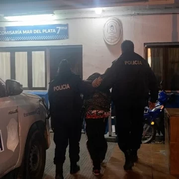 Repartidores persiguieron y atraparon a dos jóvenes tras el robo de una moto de delivery